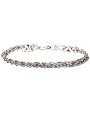 Emanuele Bicocchi Tiny Braided Bracelet - White