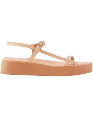 Ancient Greek Sandals Politia Leather Platform Sandals - Pink