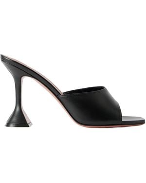 AMINA MUADDI Lupita 95 Leather Mules - Black