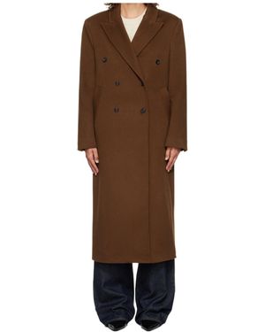 Loulou de Saison Rosco Double-Breasted Coat - Brown