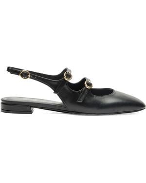 Stuart Weitzman Benni Mj Slack-Heeled Shoes - Black