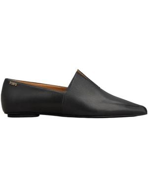 Tod's Pointed Flat Ballerinas - Black