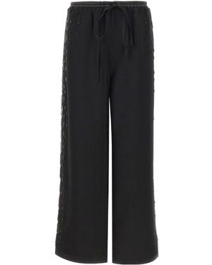 JACQUES WEI Drawstring Casual Pants - Black