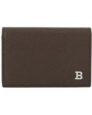 Bally Solid-Colored Wallet - Brown