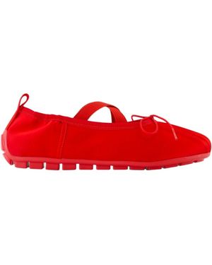 Simone Rocha Round Toe Ballet Shoes - Red