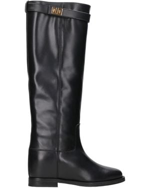 Via Roma 15 Round-Toe Ankle Boots - Black