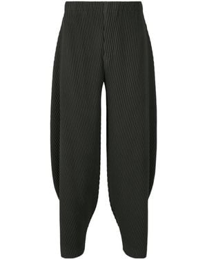 Homme Plissé Issey Miyake Pleated Casual Trousers - Black