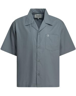 Carhartt Wip Kendry Short-Sleeve Camp Shirt - Blue