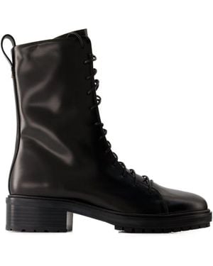 Aeyde Isa Ankle Boots - Black