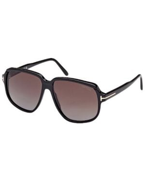 Tom Ford Eyewear Square Frame Sunglasses - Metallic