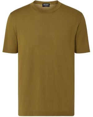 ZEGNA Wool T-Shirt - Green