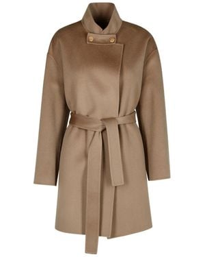 Purotatto Long-Sleeved Coat - Brown