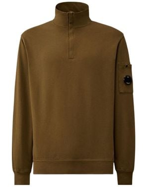 C.P. Company Polo-Collar Sweatshirt - Green