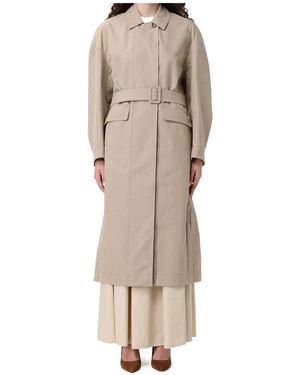 Max Mara Belted Trench Coat - Natural