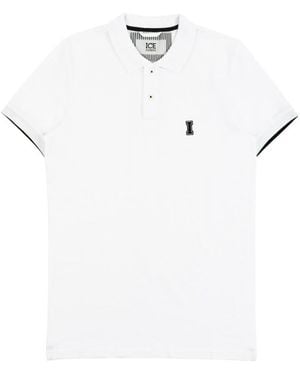 Iceberg Logo Polo Shirt - White