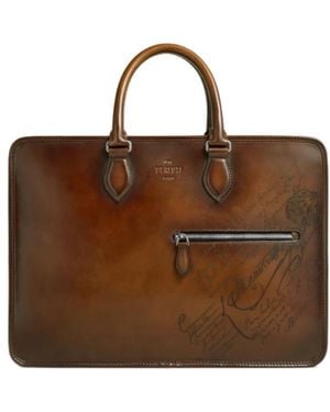 Berluti Deux Jours Briefcase - Brown