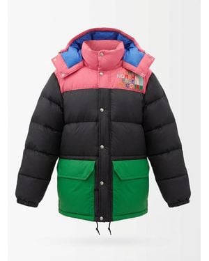 Gucci X The North Face Logo Down Jacket - Green