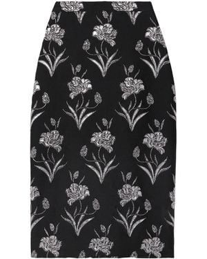Erdem Pattern Skirt - Black