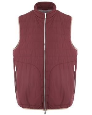 Brunello Cucinelli Padded Zip-Up Gilet - Purple