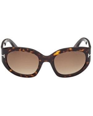 Tom Ford Eyewear Rectangular Frame Sunglasses - Multicolour