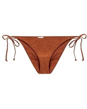 Ganni String Bikini Briefs - Brown
