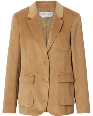 Gabriela Hearst Louisa Cotton Ribbed Blazer - Brown