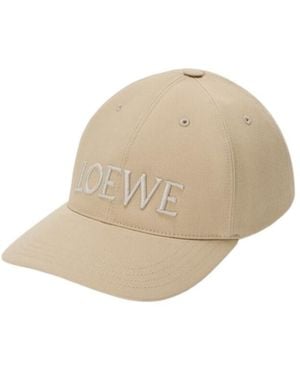 Loewe Curved Peak Baseball Cap - Natural