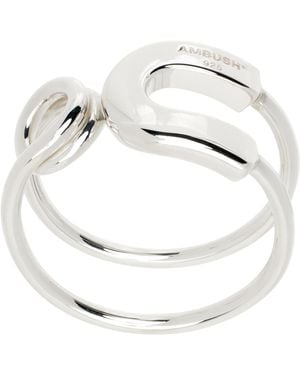 Ambush Safety Pin Ring - Metallic