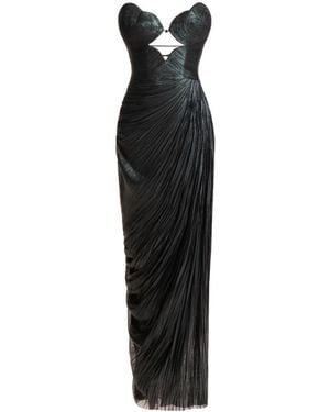 Maria Lucia Hohan Metallic Tulle Dress - Black