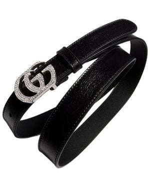 Gucci Belt With Double G Buckle - Black