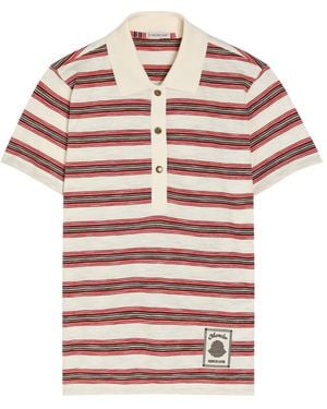 Moncler Striped Cotton Polo Shirt - Multicolour