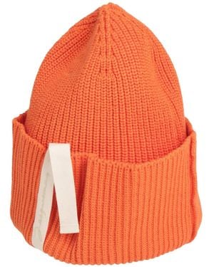 Jacquemus Solid Color Knitted Hat - Orange