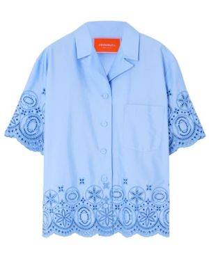 La DoubleJ Scalloped Shirt - Blue