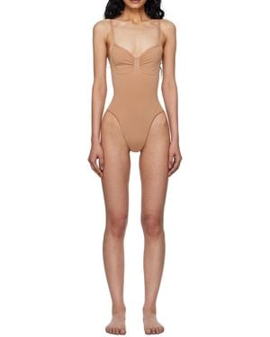 Skims Sleeveless Jumpsuit - Natural