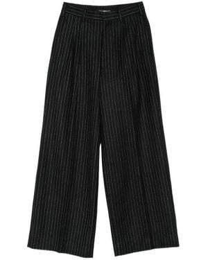 Junya Watanabe Pinstriped Casual Pants - Black