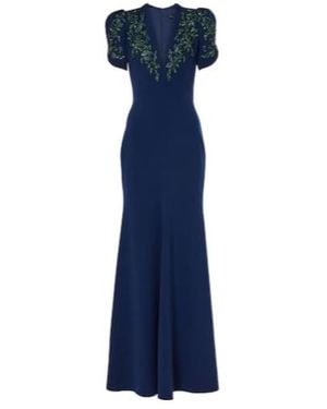 Jenny Packham Serenade Embellished Gown - Blue