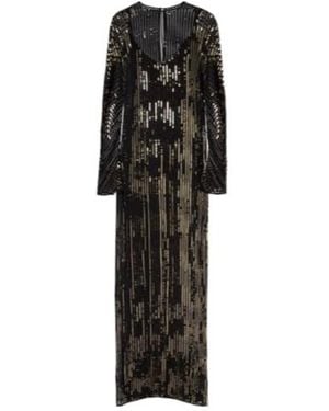 Johanna Ortiz Sequined Silk Gown - Black