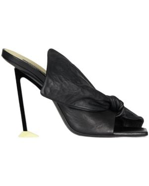 Givenchy Boudoir Bow Heeled Mules - Black