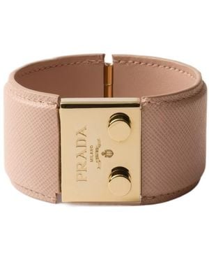 Prada Logo Bracelet - Natural