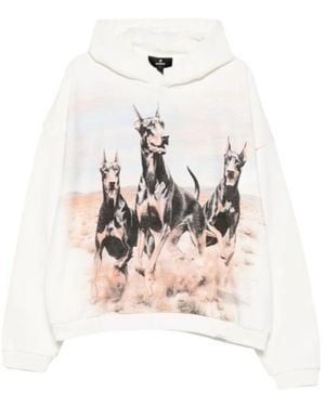 Represent Long-Sleeved Hoodie - White