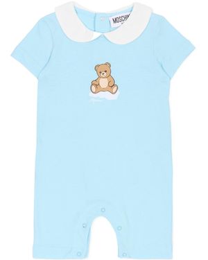 Moschino Teddy Bear Print Bodysuit - Blue