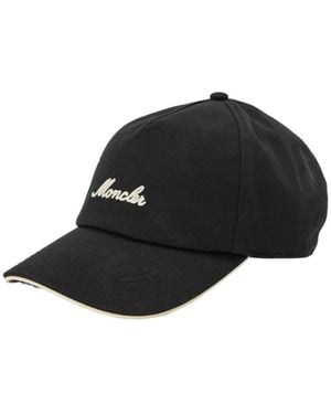 Moncler Logo Baseball Cap - Black