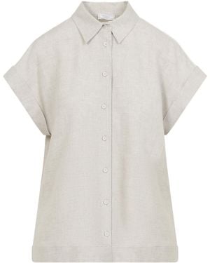 Peserico Button Linen Shirt - White