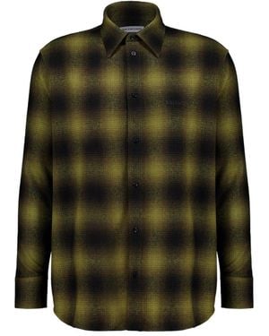 Balenciaga Checked Shirt - Green