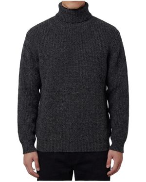 Lemaire Ribbed Turtleneck Knitted Jumper - Blue