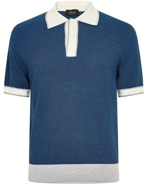 Brioni Shortsleeve Polo Shirt - Blue