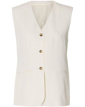 SELECTED Oversized Waistcoat - White