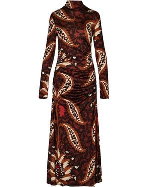 Johanna Ortiz Long Sleeve Dress - Red