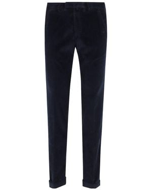 Briglia 1949 Corduroy Cuffed Pants - Blue