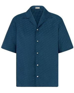 Dior Oblique Short-Sleeved Shirt - Blue